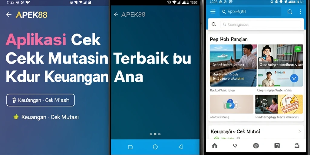 Tampilan antarmuka aplikasi APEK88 yang menunjukkan mutasi rekening dengan jelas.