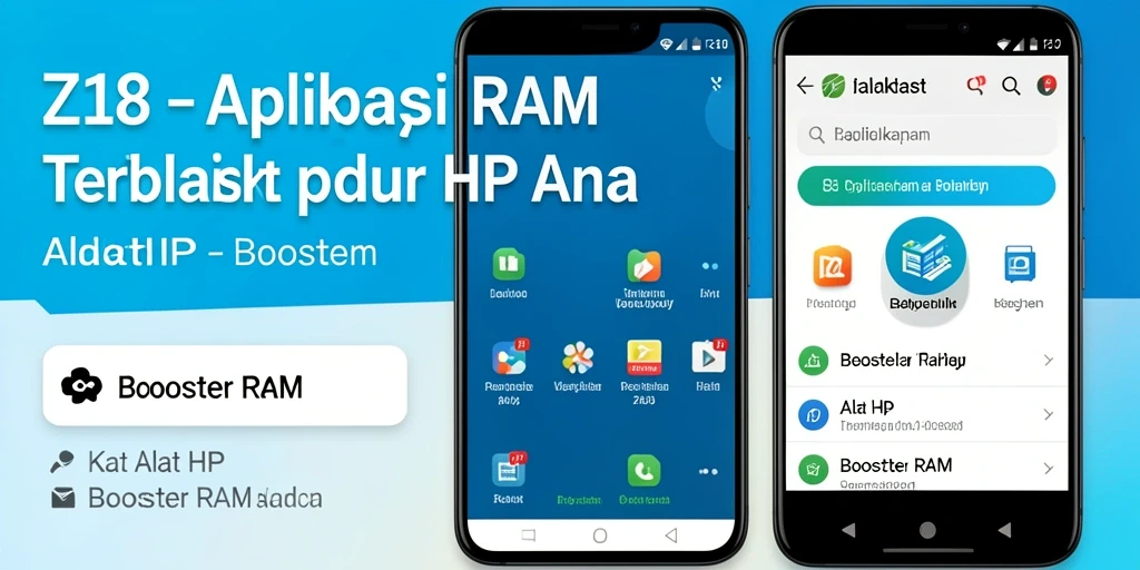 Antarmuka Z18 menampilkan fungsi optimasi RAM yang sederhana dan efektif.
